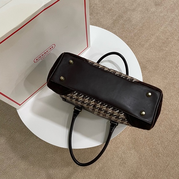 Vintage Coach Tweed Shoulder Handbag - Picture 5 of 6